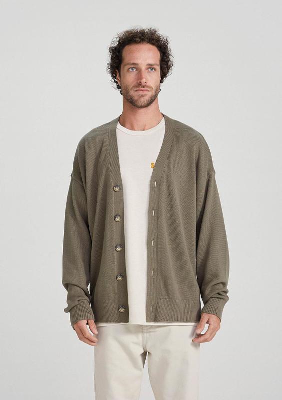 Cardigan Masculino Comfort Em Tricô - Hering - Cardigan Masculino